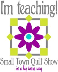 Im teaching small town quilt show logos 1200px