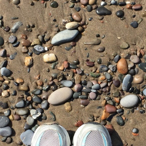 Feet-BeachPebbles