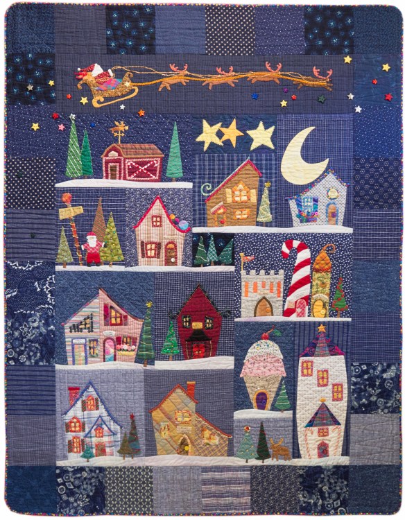 Welcome To The North Pole from the book by the same name by Becky Goldsmith & Linda Jenkins. Quilt by Becky Goldsmith.