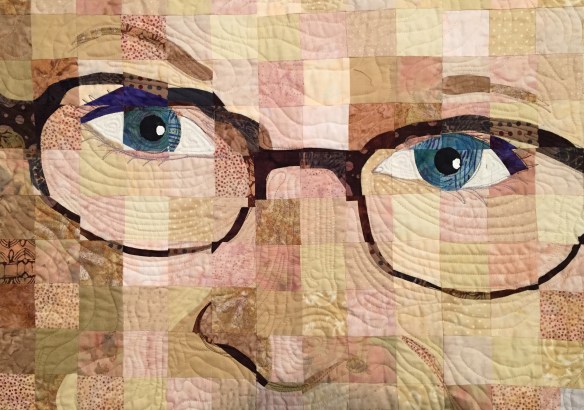 Portrait Noir by Trish Morris-Plise, quilt by Sandra Bruce